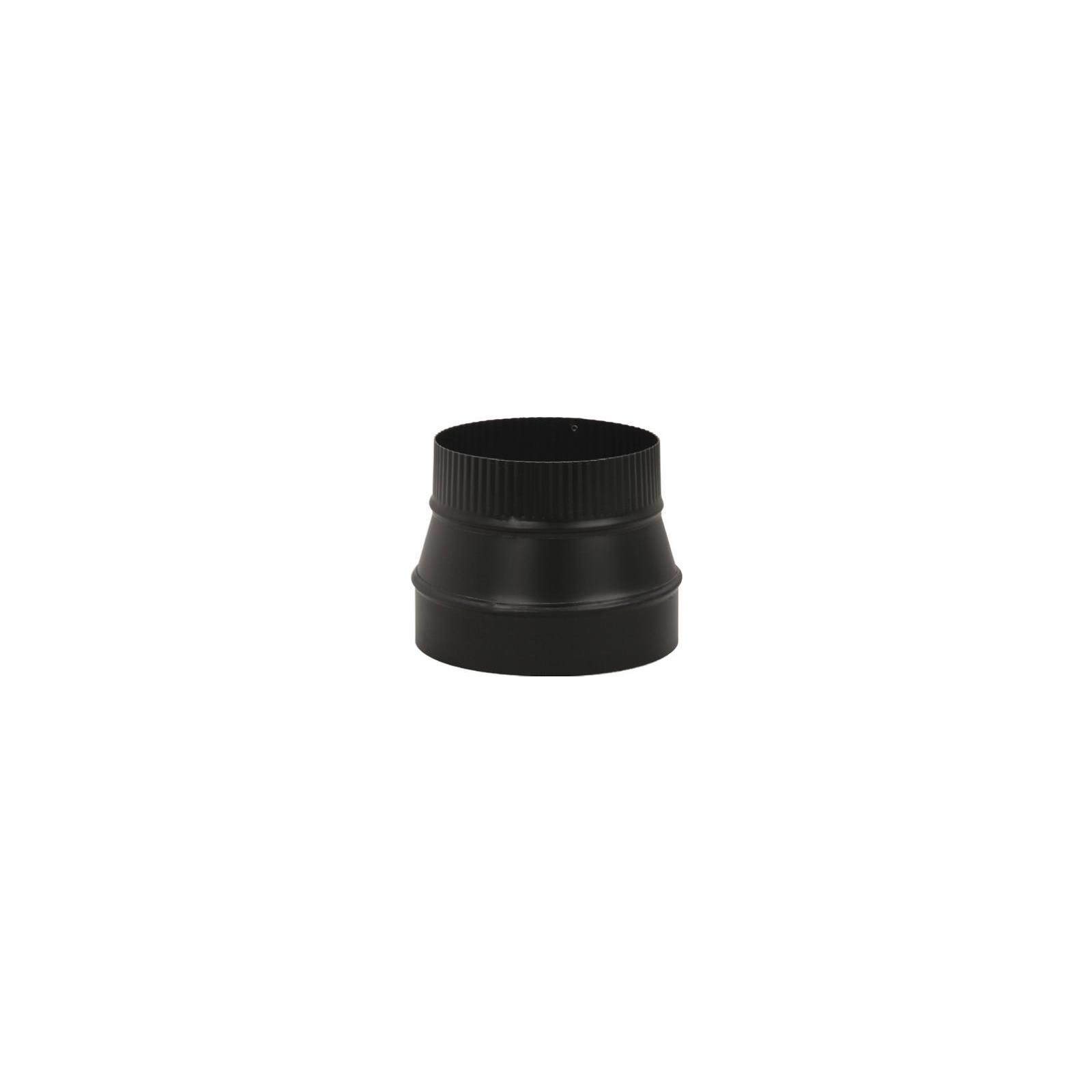 BM0079 Black Stove Pipe Flue Reducer, 24-Ga., 8 x 6-In. - Quantity 1